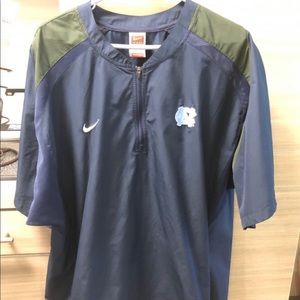Nike UNC Carolina short sleeve jacket Large